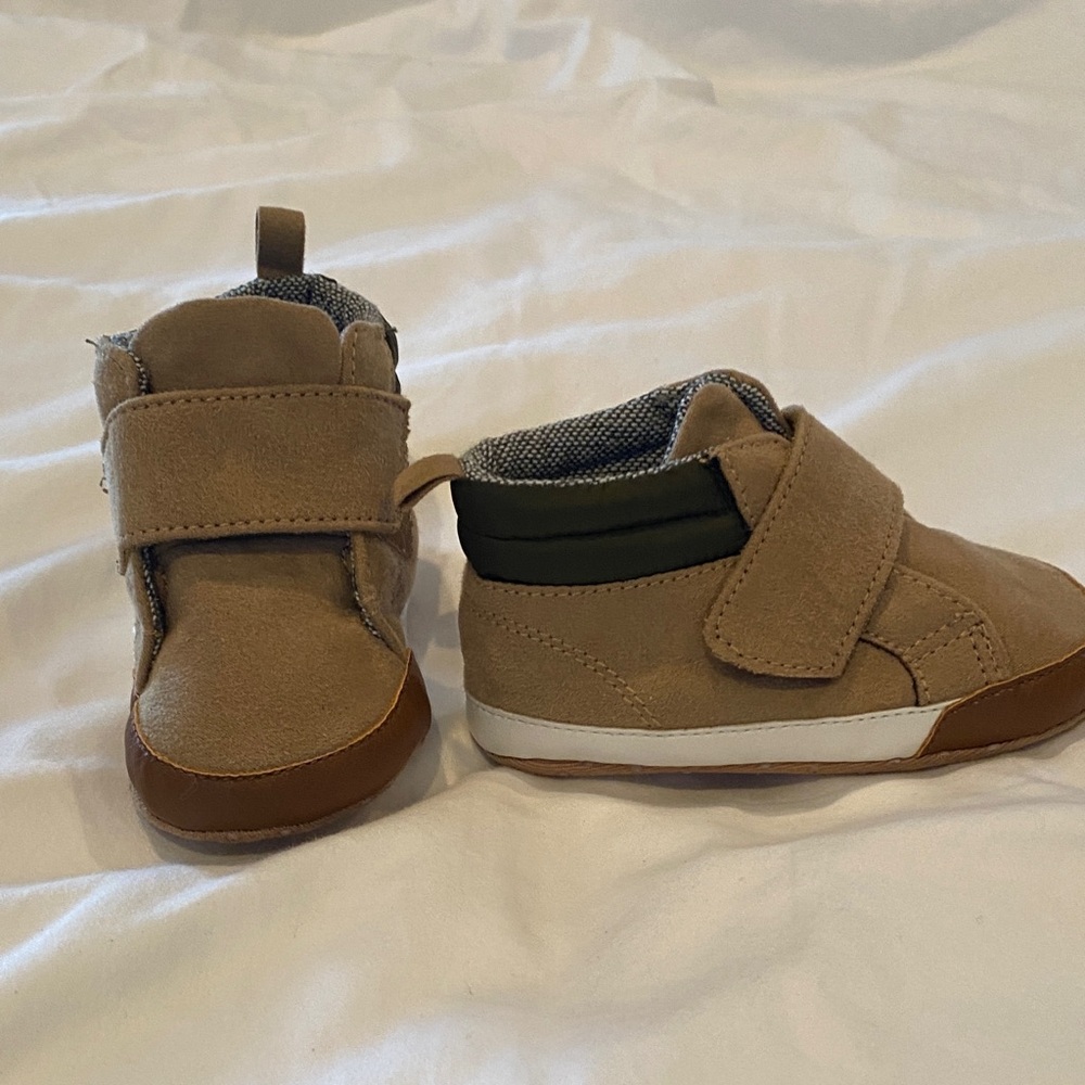 Old Navy Tan Baby Walker Shoes with Velcro